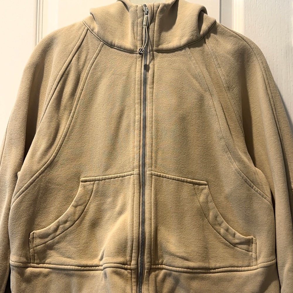 lululemon athletica Scuba Tan Full Zip Hoodie XS/S